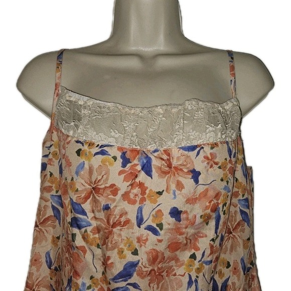 Cider Dress Womens M Satin Mini Slip Dress Lace Whimsical Romantic Fairycore - Picture 3 of 4